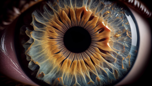 Ce este Heterocromia - ochi albastru generat de AI, evidentierea culorilor diferite